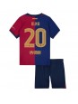 Barcelona Dani Olmo #20 Domácí dres pro děti 2024-25 Krátký Rukáv (+ trenýrky)